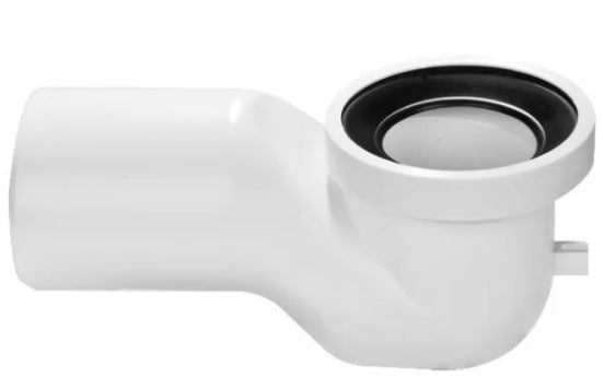 CURVA TECNICA SOTTOVASO PER SCARICO WC COLLO DI CIGNO DIAMETRO 90