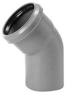 CURVA AD INNESTO 45° PER SCARICO DIAMETRO 32 mm IN POLIPROPILENE COLORE GRIGIO BAMPI SISTEMA BAMPLAST