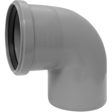 CURVA AD INNESTO 87½° PER SCARICO DIAMETRO 40 mm IN POLIPROPILENE COLORE GRIGIO BAMPI SISTEMA BAMPLAST