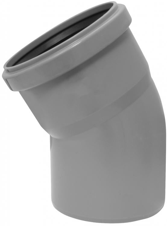 CURVA AD INNESTO PER SCARICO 30° Ø 110 mm IN POLIPROPILENE BAMPI SISTEMA BAMPLAST