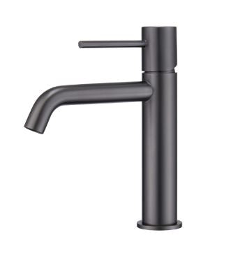MISCELATORE LAVABO VARIO IN METALLO NERO CANNA DI FUCILE SERIE MONZA