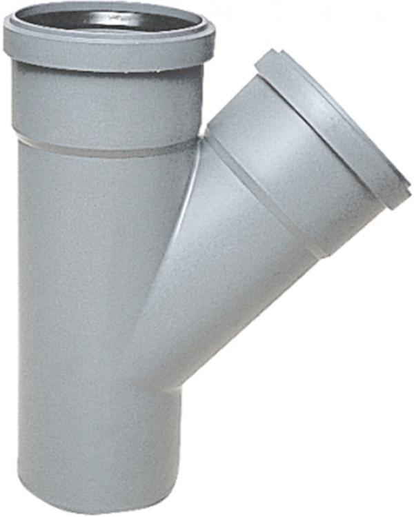 BRAGA IN POLIPROPILENE PER TUBI DI SCARICO CON ATTACCO A 45° Ø 110-110 mm BAMPI SISTEMA BAMPLAST