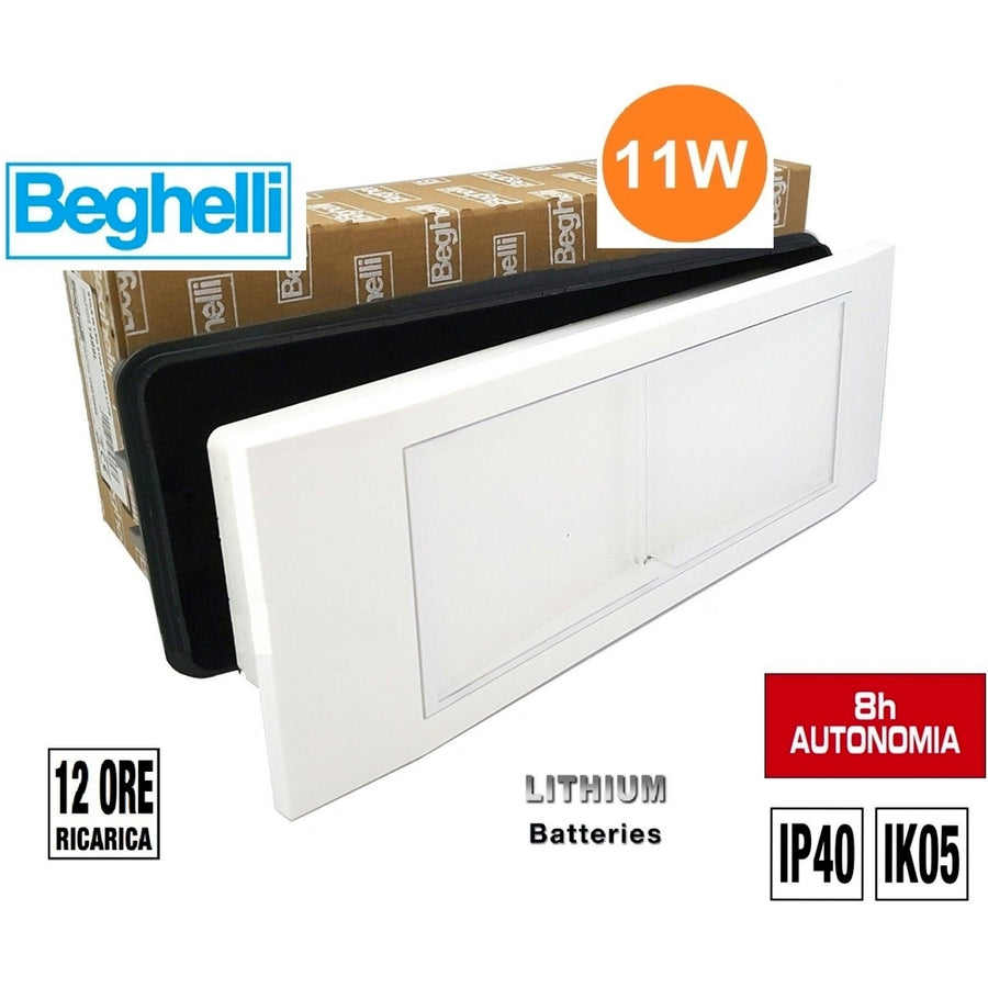 LAMPADA DI EMERGENZA A LED BEGHELLI STILE IN 8106/11 SE8 LI-FE