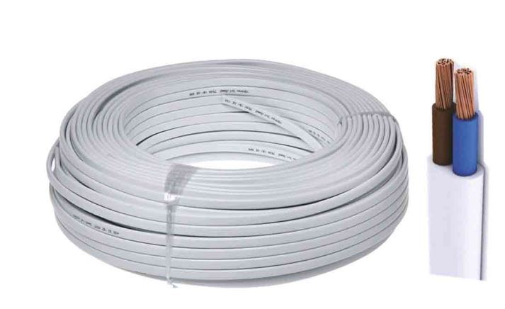CAVO ELETTROD. PIATTO 2X0,75 BIANCO (PREZZO A METRO)
