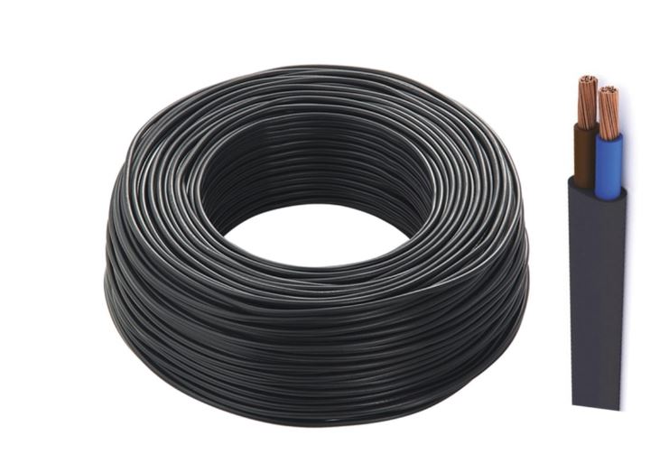 CAVO ELETTROD. PIATTO 2X0,75 NERO