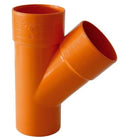 BRAGA 45 INCOLLAGGIO MASCHIO FEMMINA IN PVC ARANCIO ø 80
