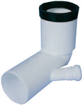 CURVA PROLUNGATA BIANCA A 90° PER WC DIAMETRO 90-90 mm CON 1 ATTACCO SINISTRO DIAMETRO 50 mm BAMPI SISTEMA BAMPLAST