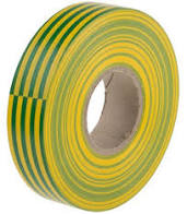 NASTRO ISOLANTE  VERDE-GIALLO (L X L) 25 M X 19 MM