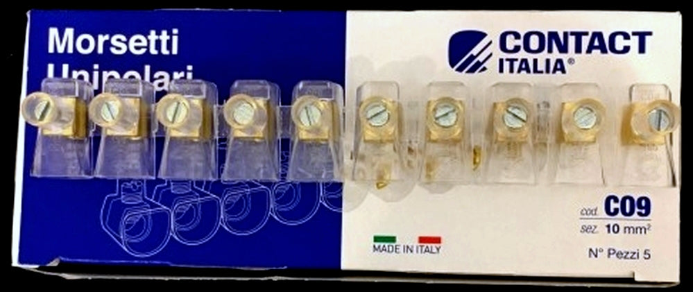 MORSETTO UNIPOLARE 10 POLI 10 mm² 750V IP20