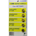 KIT 5 UGELLI PER GAS METANO 6 MB Ø 0,80-1,30 mm