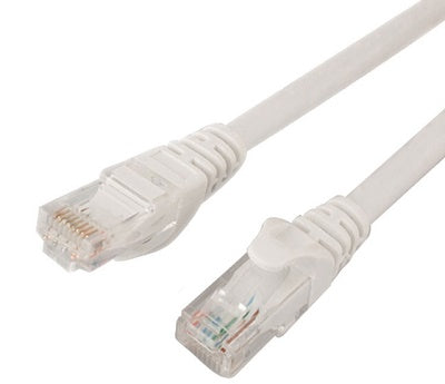 PATCH CORD UTP CAT6 0,5m CCA,2*RJ45, COLORE BIANCO