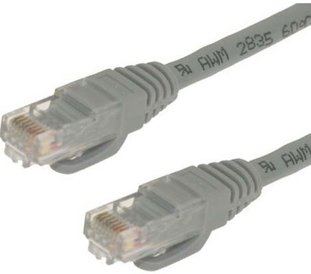 CAVO DI RETE UTP CAT.6 RJ45 IN CCA 20 METRI GRIGIO