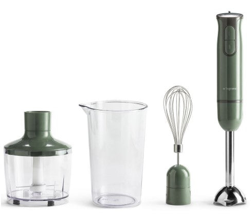 FRULLATORE A IMMERSIONE 3IN1 PLASTICA-ACCIAIO INOX VERDE LINEA IRIDEA