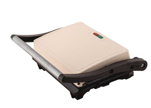 TOSTIERA - MINI GRILL CHAMPAGNE BAKELITE-ACCIAIO BEIGE LINEA IRIDEA
