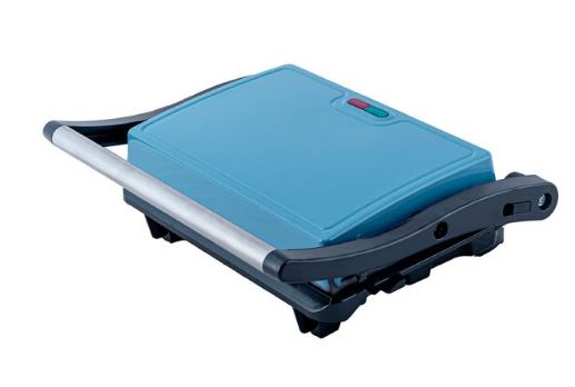 TOSTIERA - MINI GRILL CARTA DA ZUCCHERO BAKELITE-ACCIAIO BLU LINEA IRIDEA