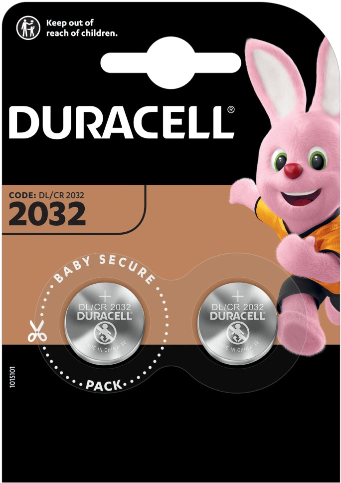 BLISTER 2 BATTERIE SPECIALISTICHE A BOTTONE 3V DURACELL 2032