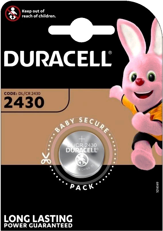 BATTERIA SPECIALISTICA A BOTTONE AL LITIO 3 V DURACELL 2430