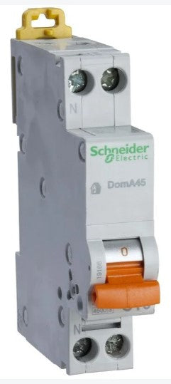 MAGNETOTERMICO DOMA45 1P+N C6A 4500A SCHNEIDER ELECTRIC MODULO STRETTO