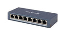 SWITCH HIKVISION 8 PORTE GIGABIT UNMANAGED SERIE PRO IN METALLO