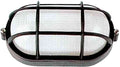 PLAFONIERA DA ESTERNO IMPERMEABILE NERA 100W E27 IP54