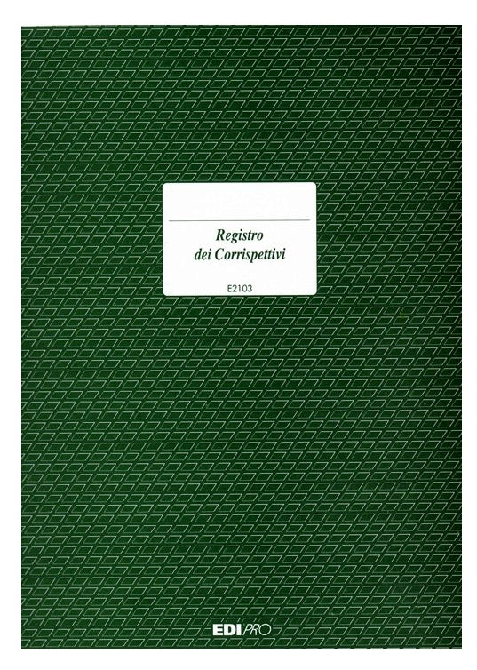 REGISTRO IVA CORRISPETTIVI 15 PAGINE NUMERATE FORMATO 31x24,5