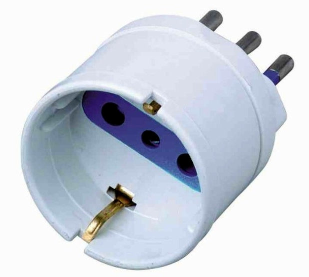 ADATTATORE SCHUKO 10A BIANCO