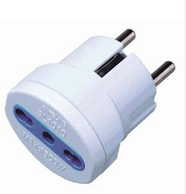 ADATTATORE SPINA BIPASSO A SCHUKO 16A BIANCO SFUSO