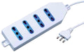MULTIPRESA BIPASSO 4 POSTI CON SPINA ITALIANA 2P+T 16A