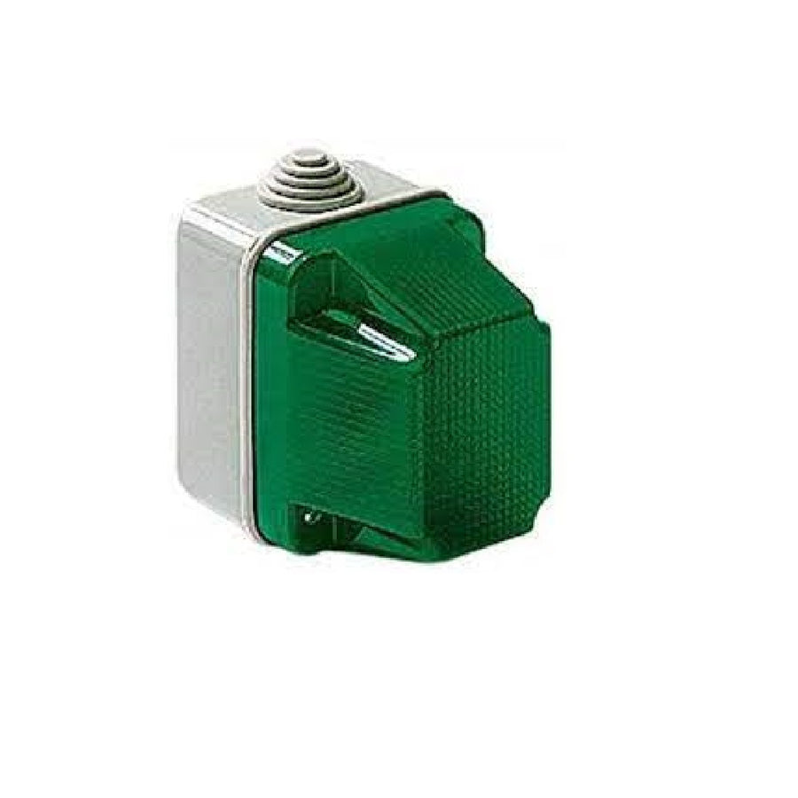 SPIA LUMINOSA DI SEGANALZIONE IP55 VERDE