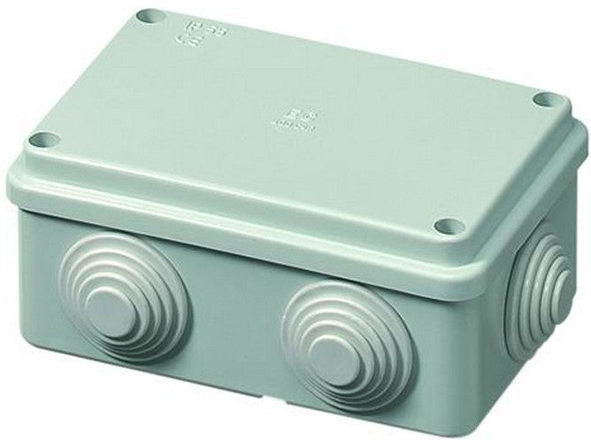 CASSETTA DI DERIVAZIONE CON GOMMINI ELETTROCANALI IP55 120x80x50 mm