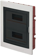 CENTRALINO DA INCASSO IP40 24 MODULI GRIGIO CON PORTA TRASPARENTE