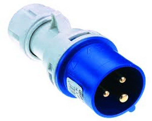 SPINA MOBILE DRITTA BLU 2P+T 16A 220V IP44