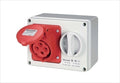 PRESA INTERBLOCCATA CON FONDO IP44 380V 3P+N+T 32A
