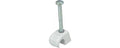 GRAFFETTA TONDA BIANCA CON CHIODO DIM 3/4 MM