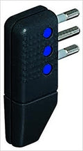 SPINA MOBILE NERA 10A 2P+T CON USCITA A 90°