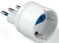 ADATTATORE BIANCO SPINA 10A 2P+T - PRESA SCHUKO 16A 2P+T