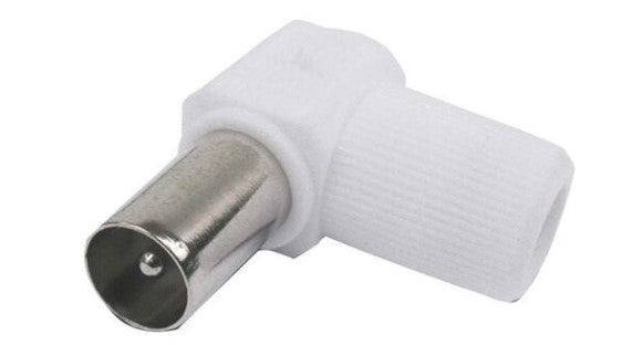 SPINOTTO TV MASCHIO A GOMITO 75 OHM 9,5MM