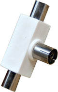 ADATTATORE A TRE VIE 1 PRESA - 2 SPINE - 75 OHM - Ø 9,5 mm
