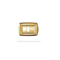 PLACCA TONDO' 1 POSTO COLOR ORO COMPATIBILE BTICINO MAGIC