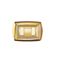 PLACCA TONDO' 2 POSTI ORO COMPATIBILE BTICINO MAGIC