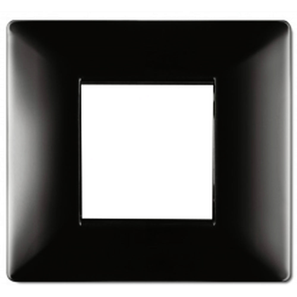 PLACCA 2 MODULI NERA ELETTROCANALI MYLIFE Q