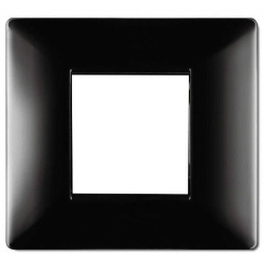 PLACCA 2 MODULI NERA ELETTROCANALI MYLIFE Q