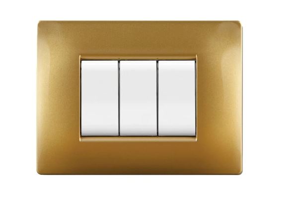 PLACCA MYLIFE Q 3 MODULI SABBIA ORO