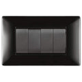 PLACCA 4 MODULI NERA ELETTROCANALI MYLIFE Q