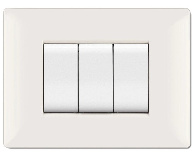 PLACCA 4 MODULI BIANCA ELETTROCANALI MYLIFE Q