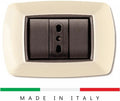 PLACCA 3 POSTI AVORIO ELETTROCANALI SERIE MYLIFE