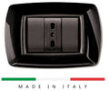 PLACCA 3 POSTI NERA ELETTROCANALI MYLIFE