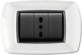 PLACCA COPRINTERRUTTORI BIANCA 3 POSTI ELETTROCANALI SERIE MYLIFE
