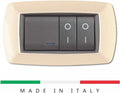 PLACCA 4 POSTI AVORIO ELETTROCANALI SERIE MYLIFE