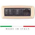 PLACCA 7 POSTI AVORIO ELETTROCANALI SERIE MYLIFE